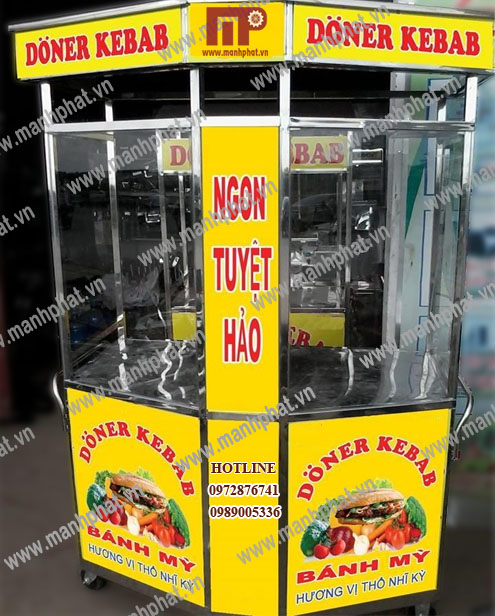 Các loại xe nướng bánh mỳ Doner kebab